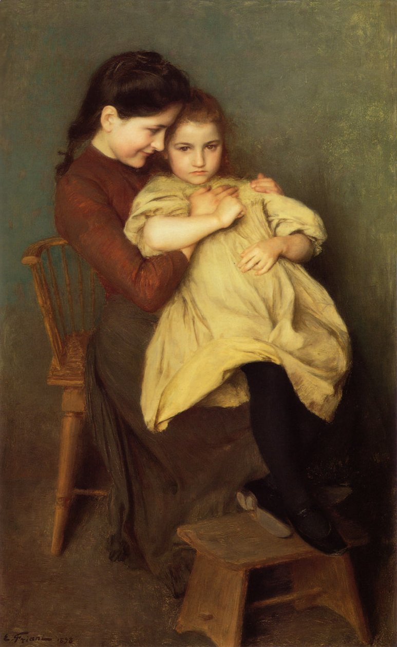 Chagrin dEnfantnEnglish：A Childs Dissapointmentn：n 作者 埃米尔·弗里安特（Emile Friant）