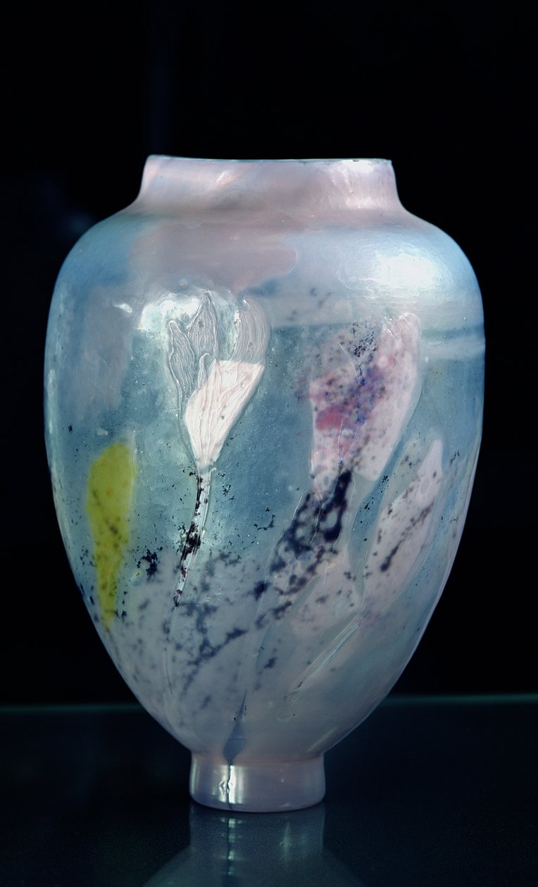 水晶花瓶，&39;夜灯&39;，1891（玻璃） 作者 埃米尔·加勒（Emile Galle）