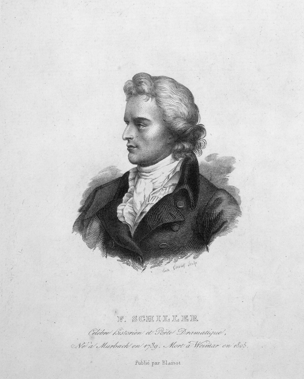 弗里德里希席勒（1759-1805） 作者 埃米尔·吉鲁（Emile Giroux）