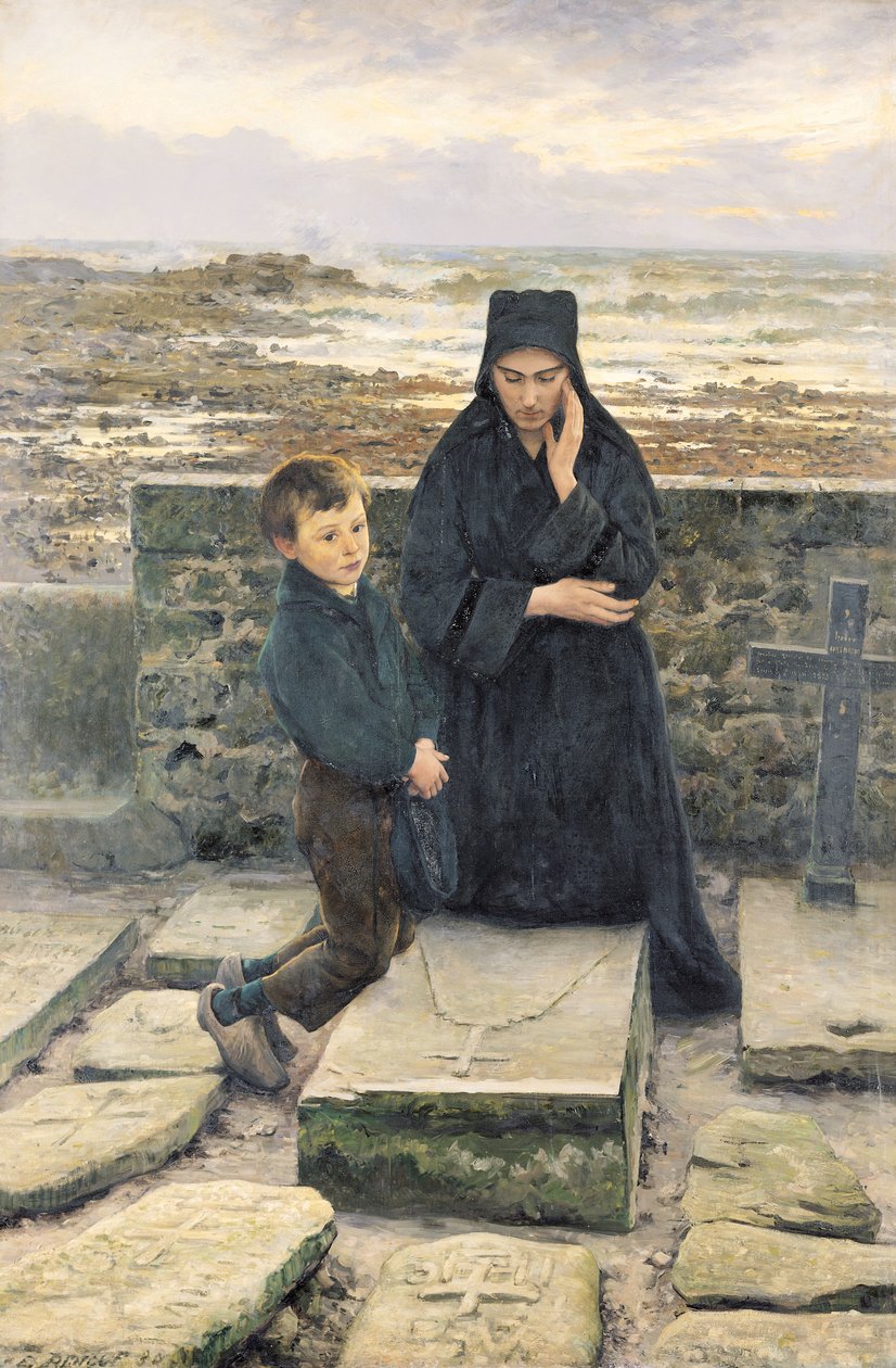1880年，Ile de Sein的遗W 作者 埃米尔·雷诺夫（Emile Renouf）