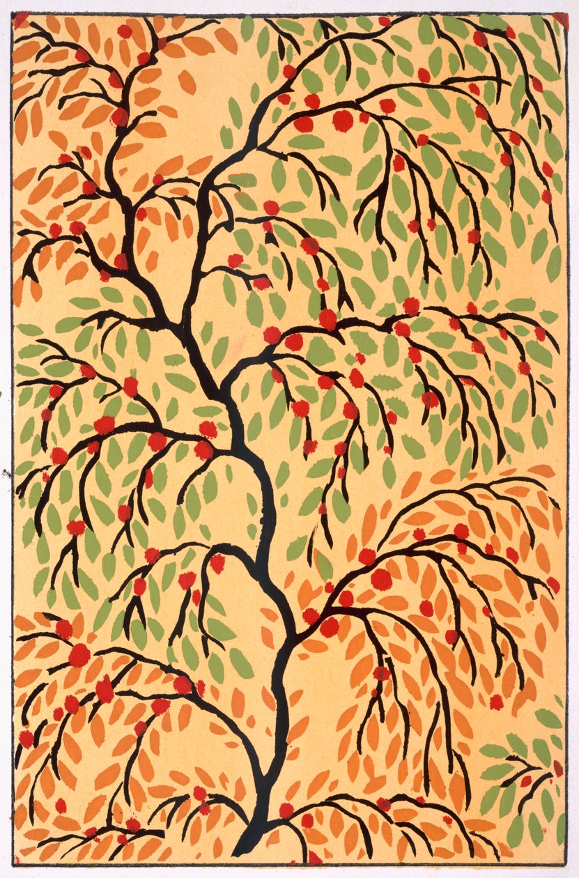Bouquets et Frondaisons，约 1925 年（彩色石印版） 作者 埃米尔·阿兰·塞盖