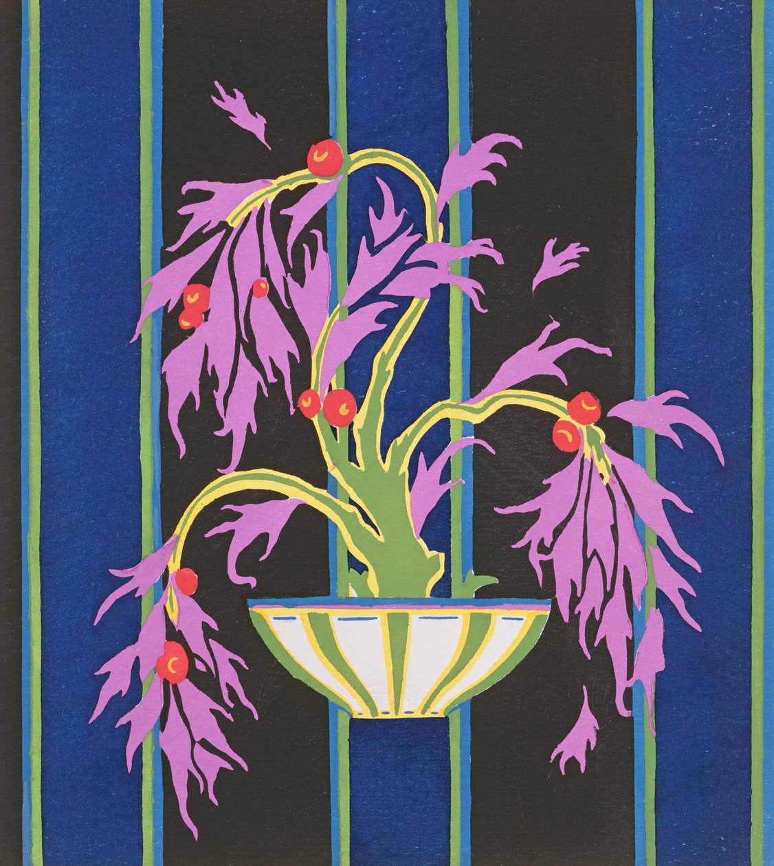 Floreal：Dessins  Coloris Nouveaux"，约 1920 年（pochoir 印刷品） 作者 埃米尔·阿兰·塞盖