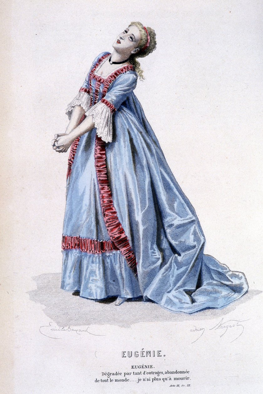 博马舍(1732-1799)作品全集》由爱德华-福尔尼编辑。Laplace, Sanchez et Cie, 巴黎1876年（雕刻）。 作者 埃米尔·安托万·贝亚德