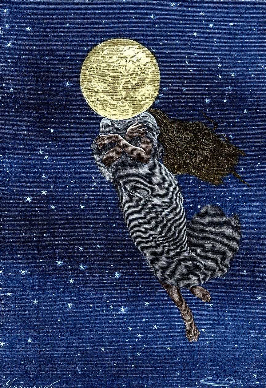 Engraving (by Emile Bayard) of Jules Verne