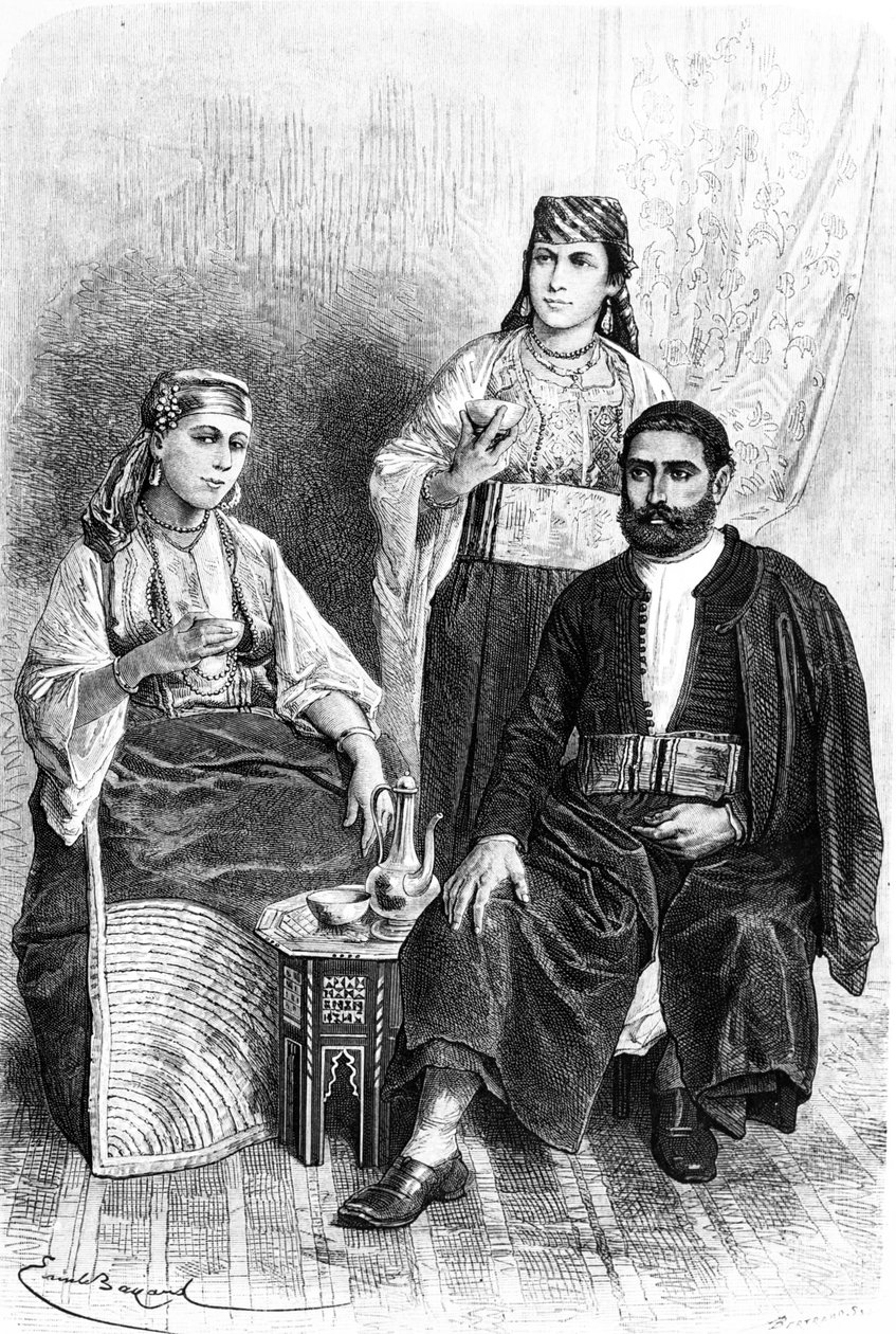 1878年丹吉尔的犹太男女 作者 埃米尔·安托万·贝亚德