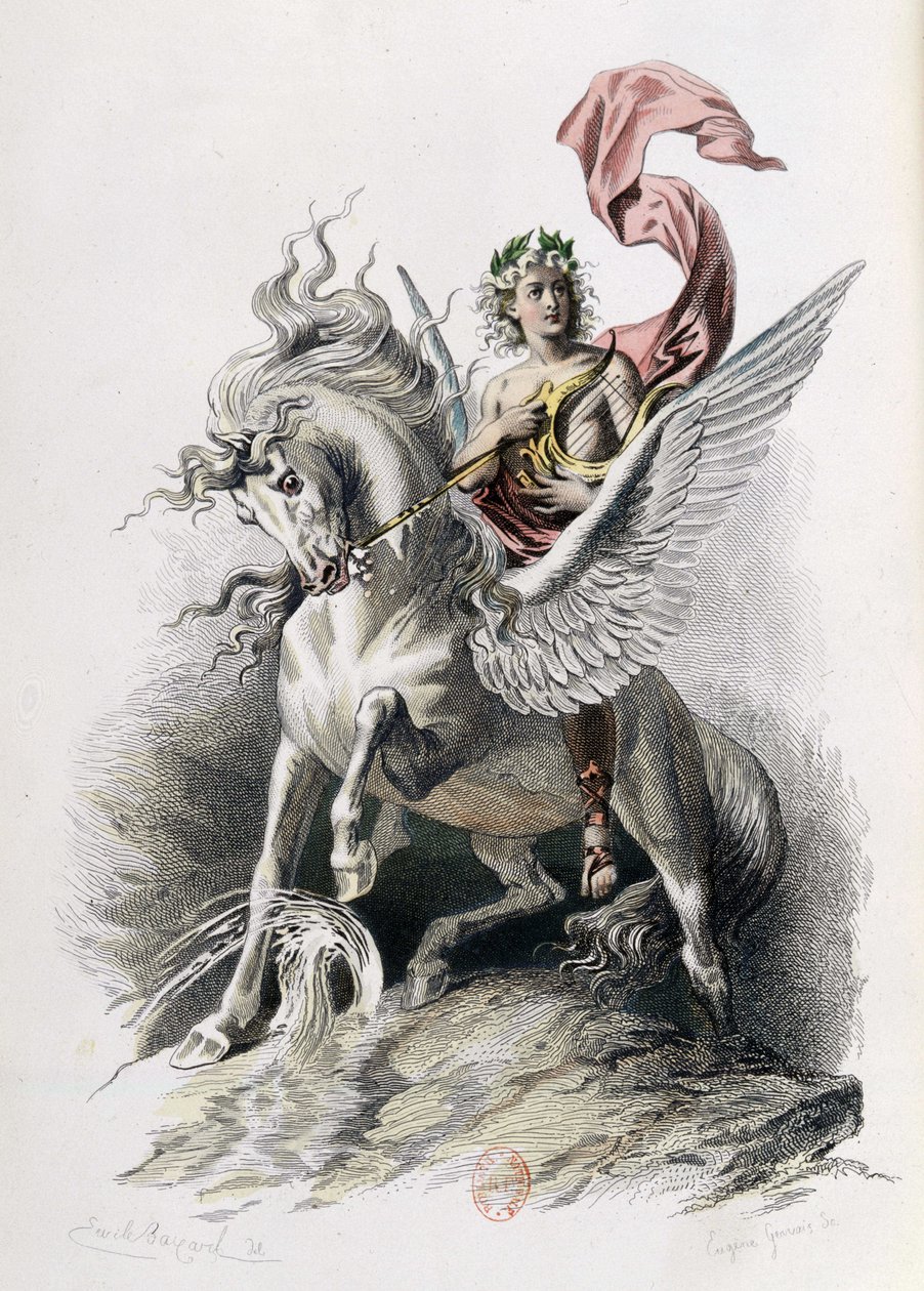 尼古拉-博伊洛作品中的诗意艺术。插图 E. Bayard.巴黎1873年，Laplace Sanchez and Cie éditeurs（雕刻）。 作者 埃米尔·安托万·贝亚德