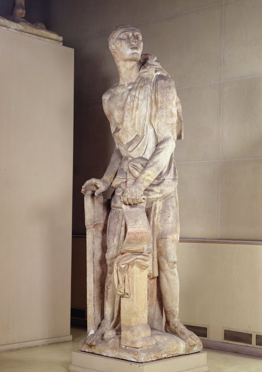 口才，Carlos Maria de Alvear将军（1788-1852）（石膏）纪念碑的模型 作者 埃米尔·安托万·鲍德尔