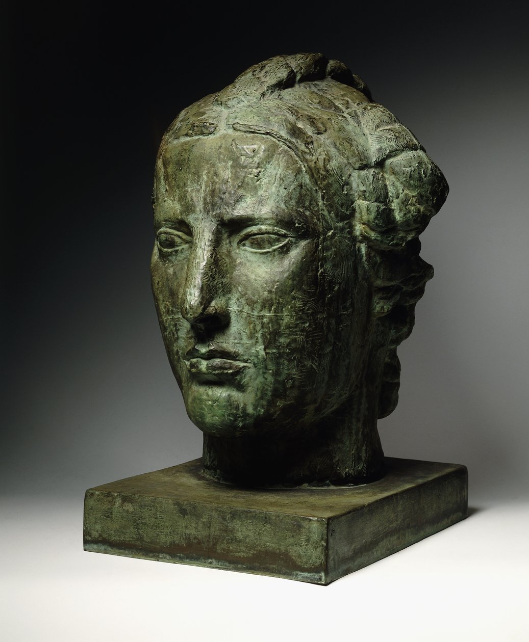 自由之首；泰特·德·利伯特（Tete de Liberte），约1914年（青铜色青铜） 作者 埃米尔·安托万·鲍德尔