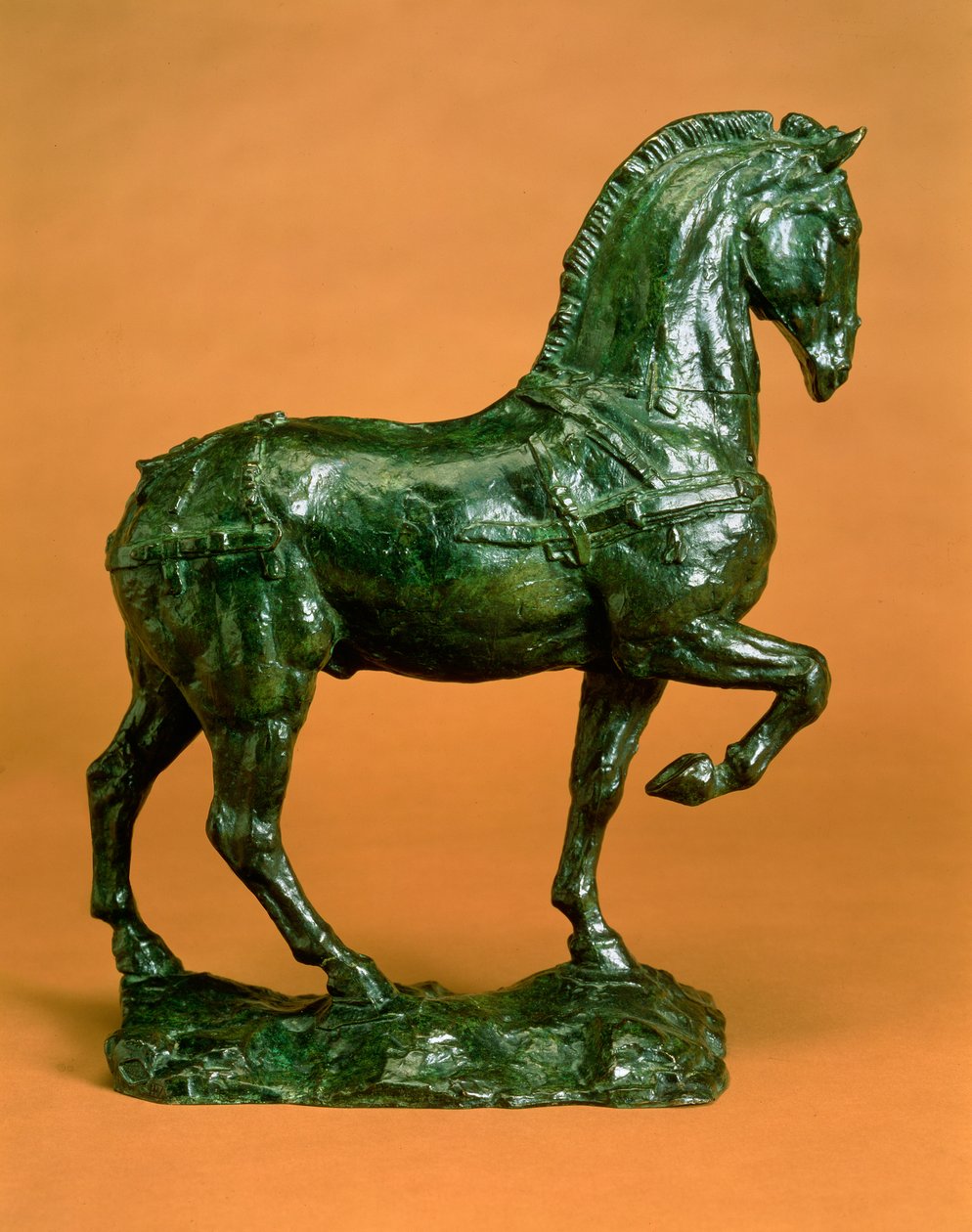 没有马鞍的马； Cheval sans Selle，约于1915年 作者 埃米尔·安托万·鲍德尔