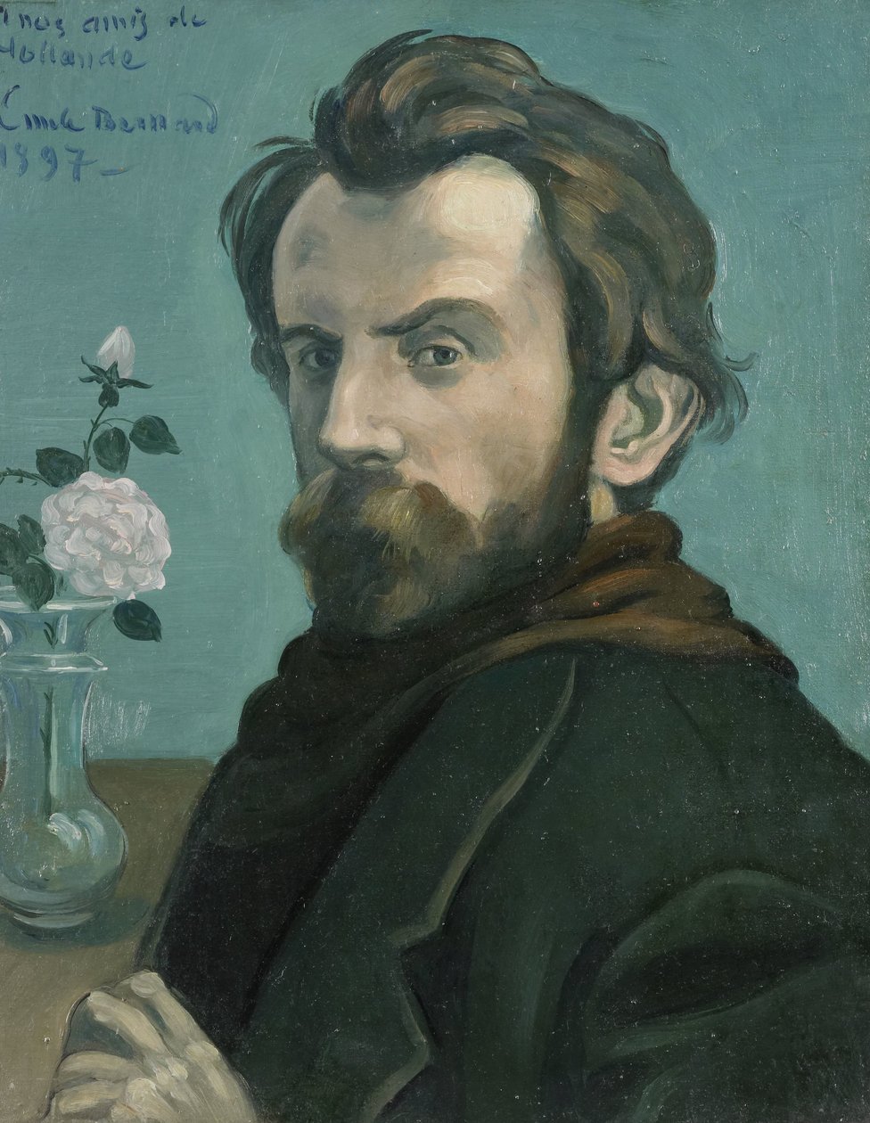 自画像
自画像 作者 Émile Bernard（艺术家签名）