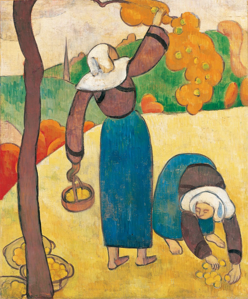 不列塔尼农民，约1889年 作者 埃米尔·伯纳德（Emile Bernard）