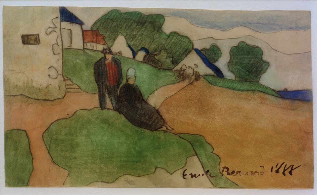 布雷顿村 作者 埃米尔·伯纳德（Emile Bernard）