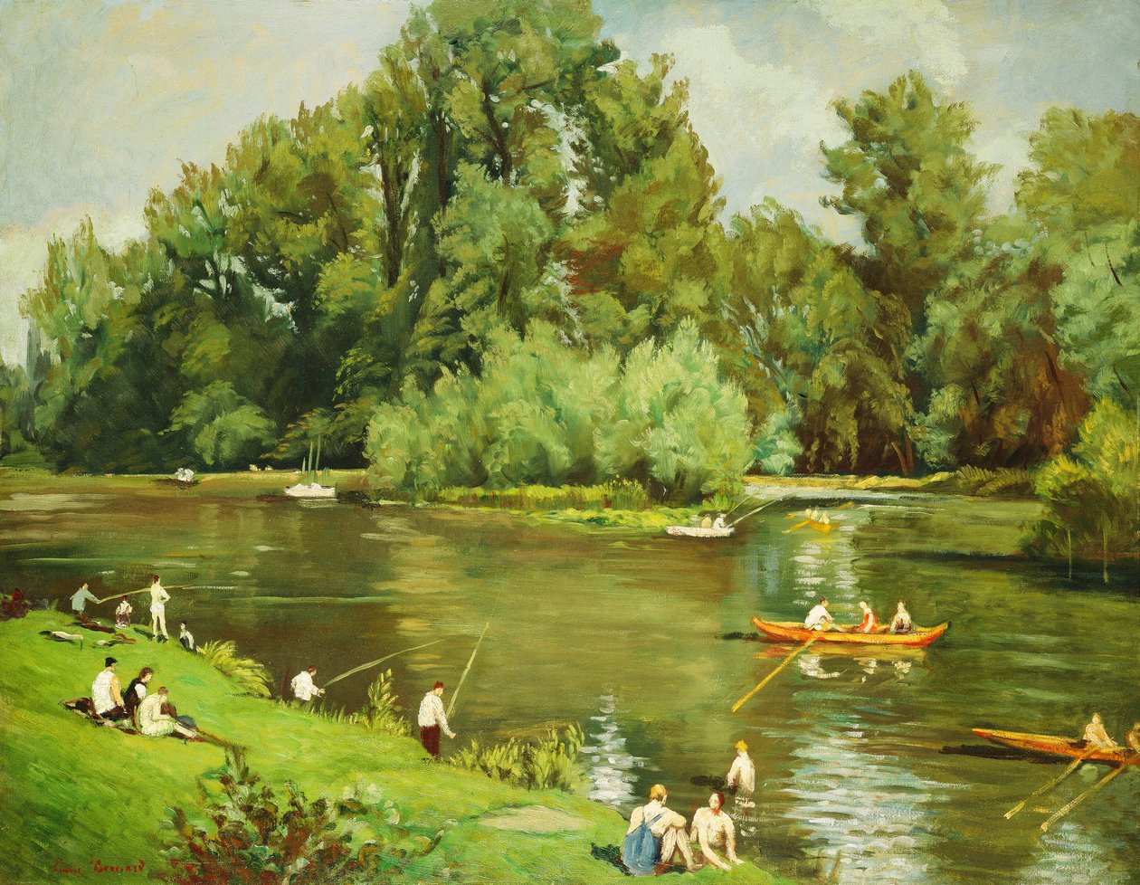 马恩河边缘，约1932年 作者 埃米尔·伯纳德（Emile Bernard）