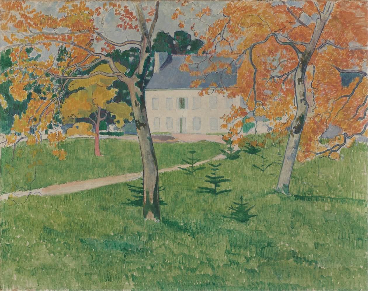 树丛中的房子 作者 埃米尔·伯纳德（Emile Bernard）