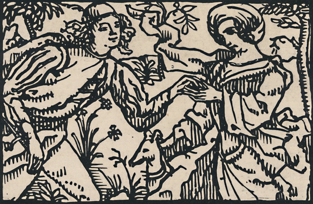 维隆·佩蒂特遗嘱插图，1919年 作者 埃米尔·伯纳德（Emile Bernard）