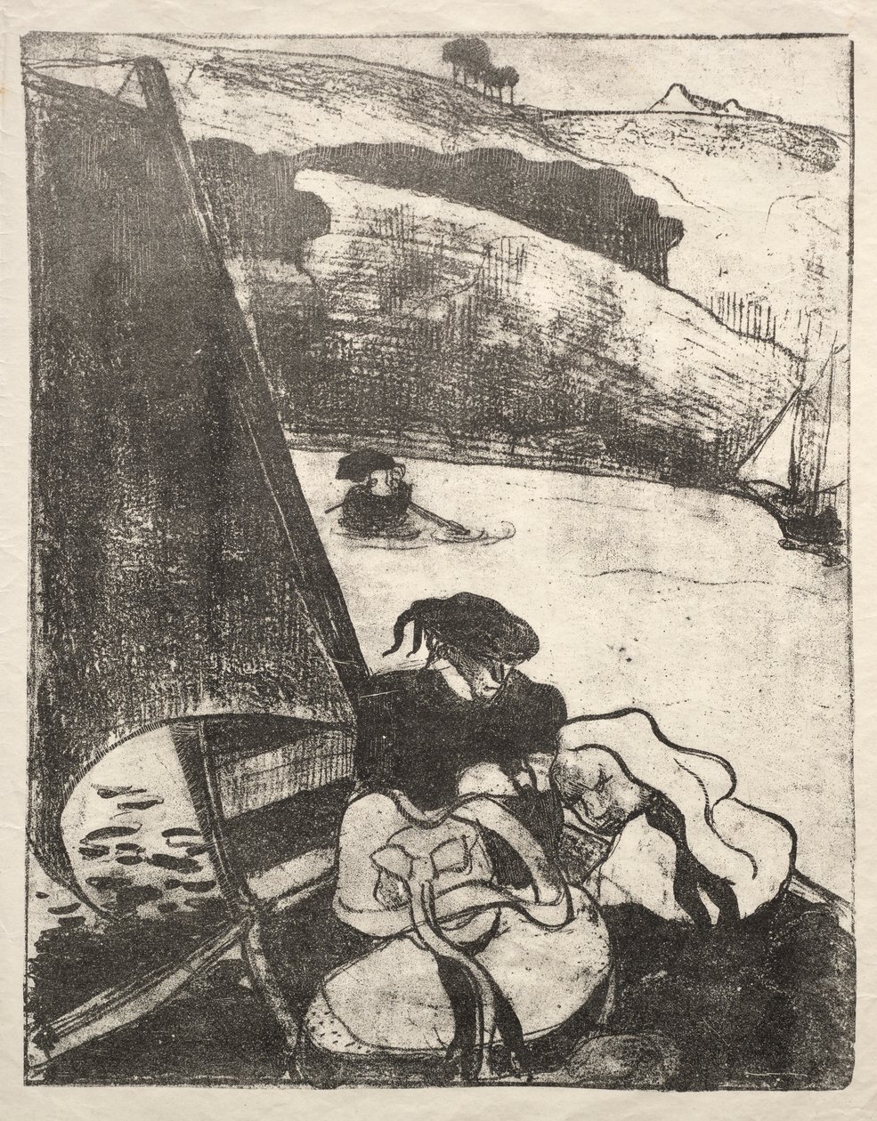 Les Bretonneries：朝圣归来》（Le Retour du Pardon） 作者 埃米尔·伯纳德（Emile Bernard）