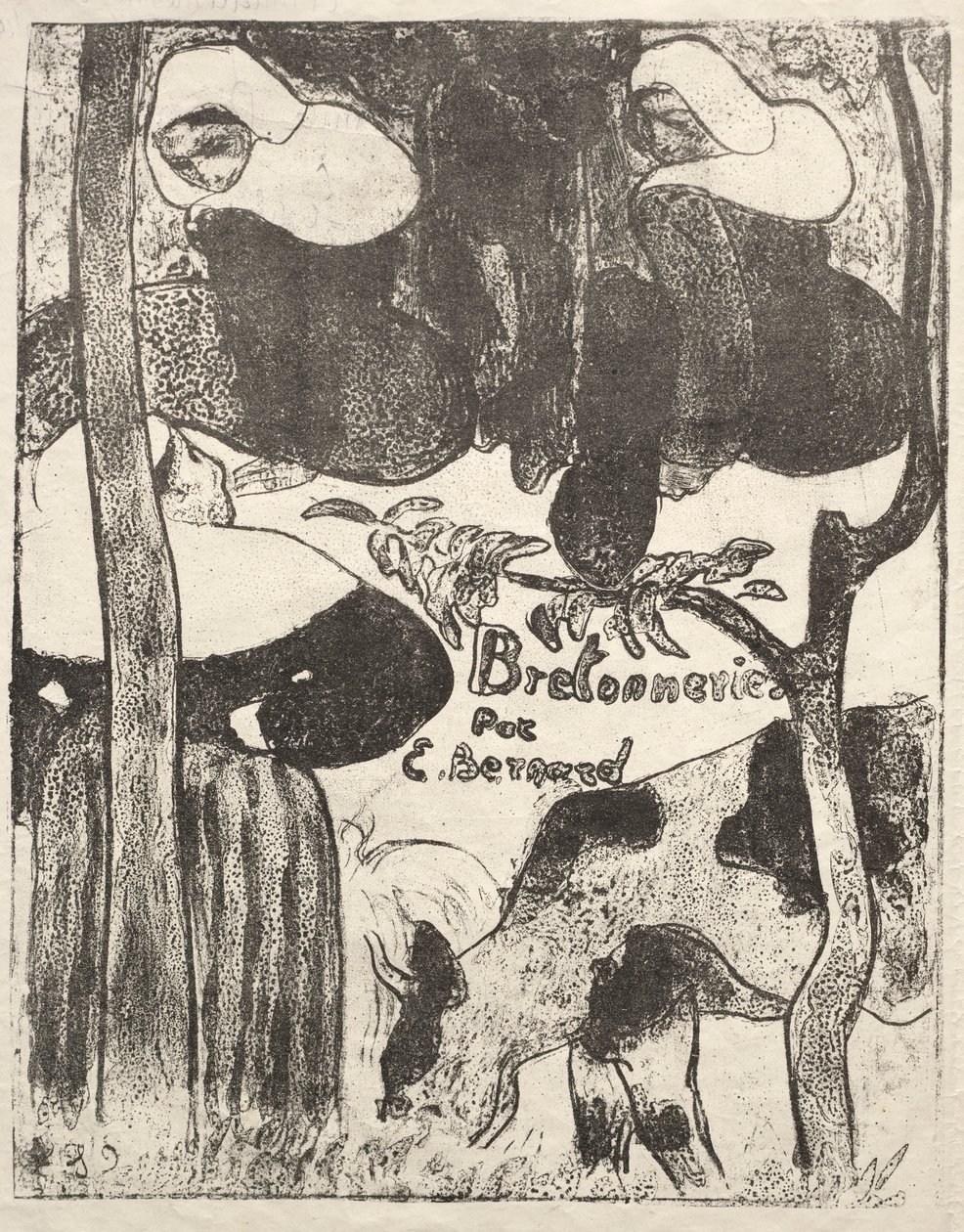 Les Bretonneries：扉页 作者 埃米尔·伯纳德（Emile Bernard）