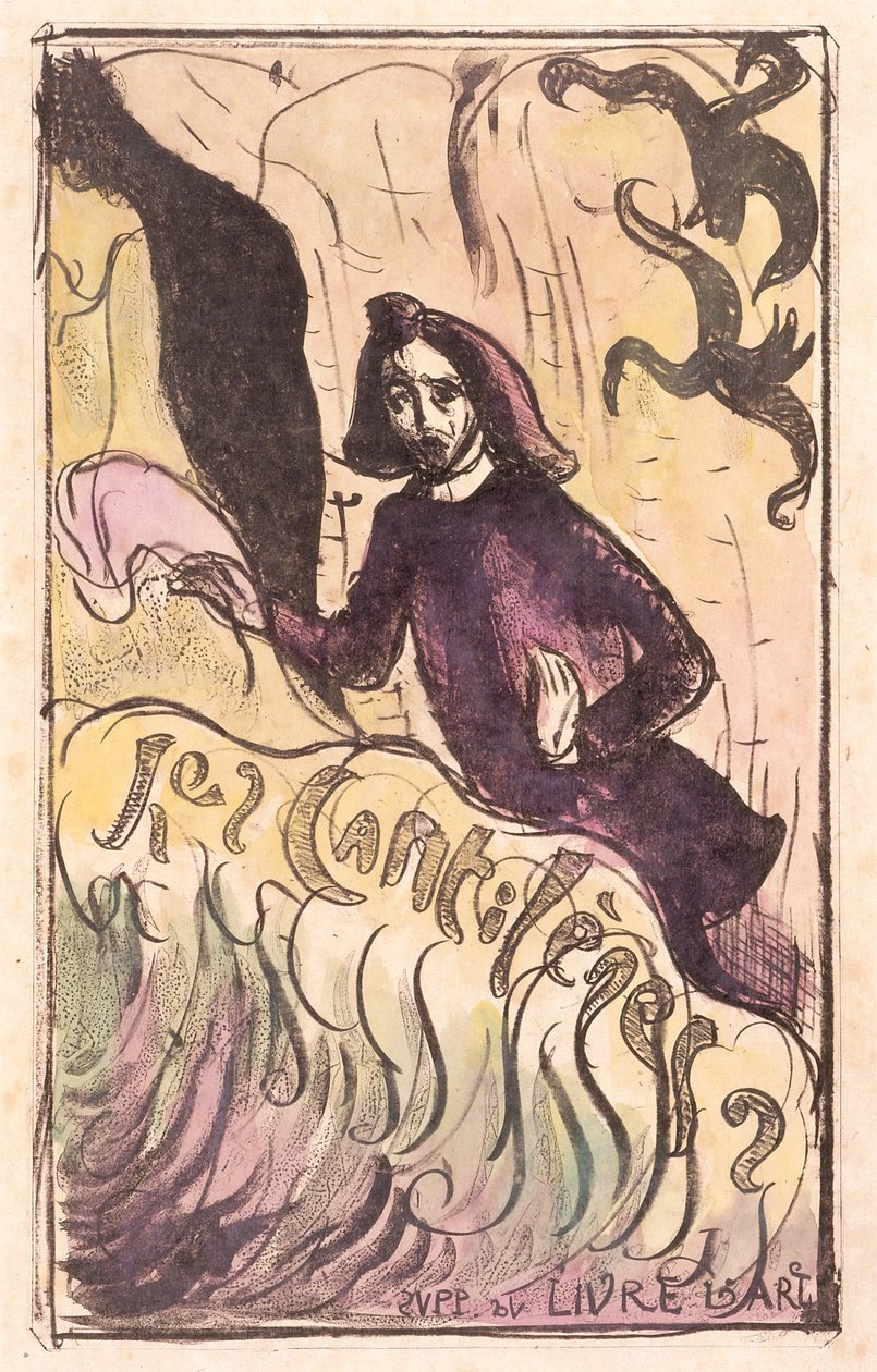 Les Cantilènes：封面（手绘锌版画） 作者 埃米尔·伯纳德（Emile Bernard）