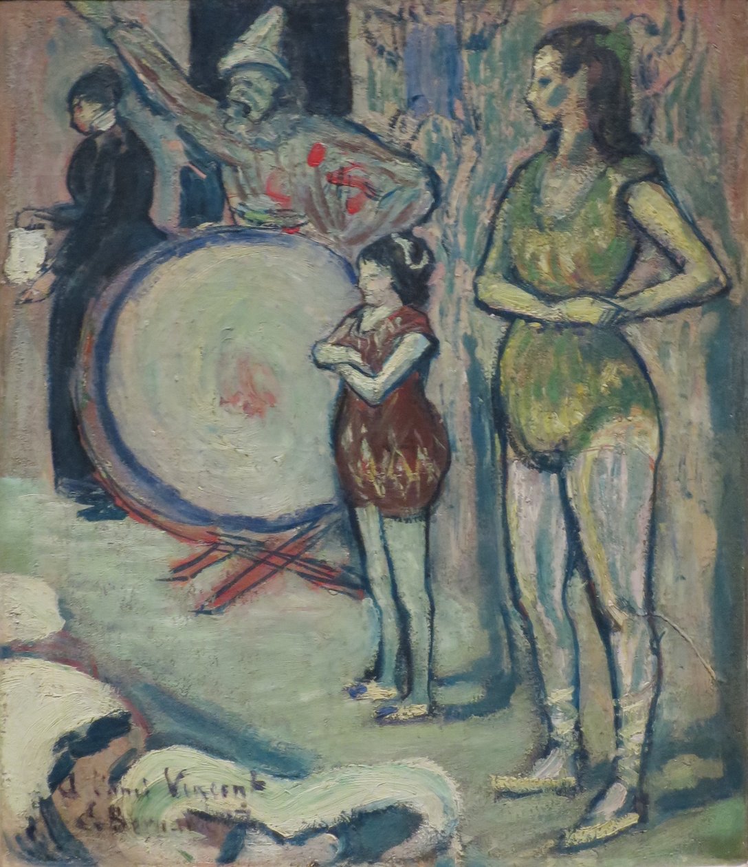 埃米尔-贝尔纳的《Saltimbanques》，1887 年 作者 埃米尔·伯纳德（Emile Bernard）