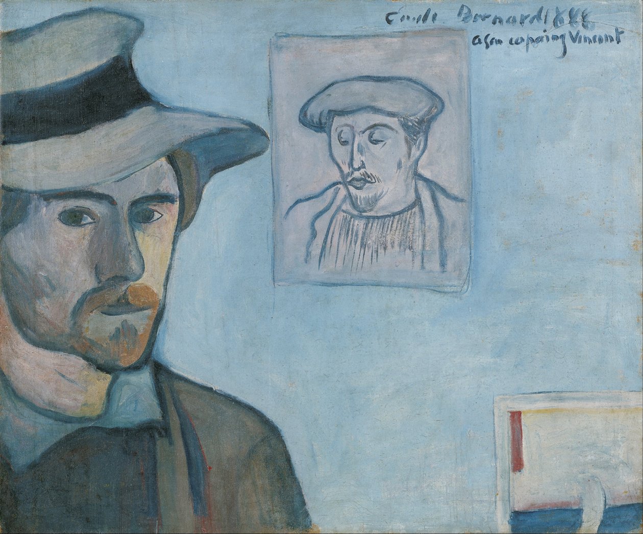 高更肖像自画像 作者 埃米尔·伯纳德（Emile Bernard）