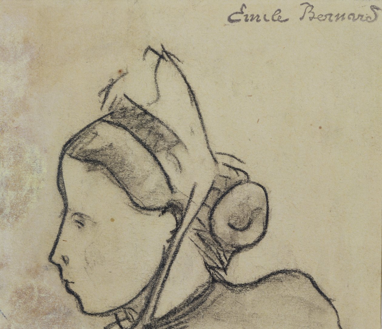 布列塔尼女人的研究 作者 埃米尔·伯纳德（Emile Bernard）