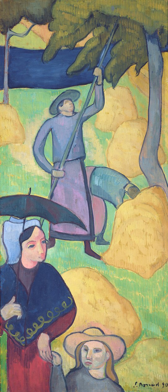 Apple Harvest，1890 作者 埃米尔·伯纳德（Emile Bernard）
