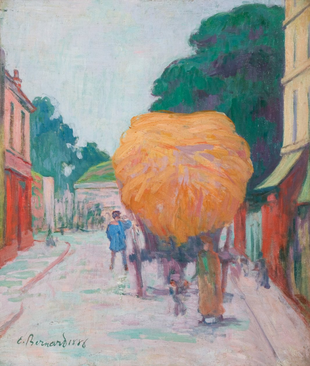 阿涅涅斯之门：干草字符，1886年 作者 埃米尔·伯纳德（Emile Bernard）