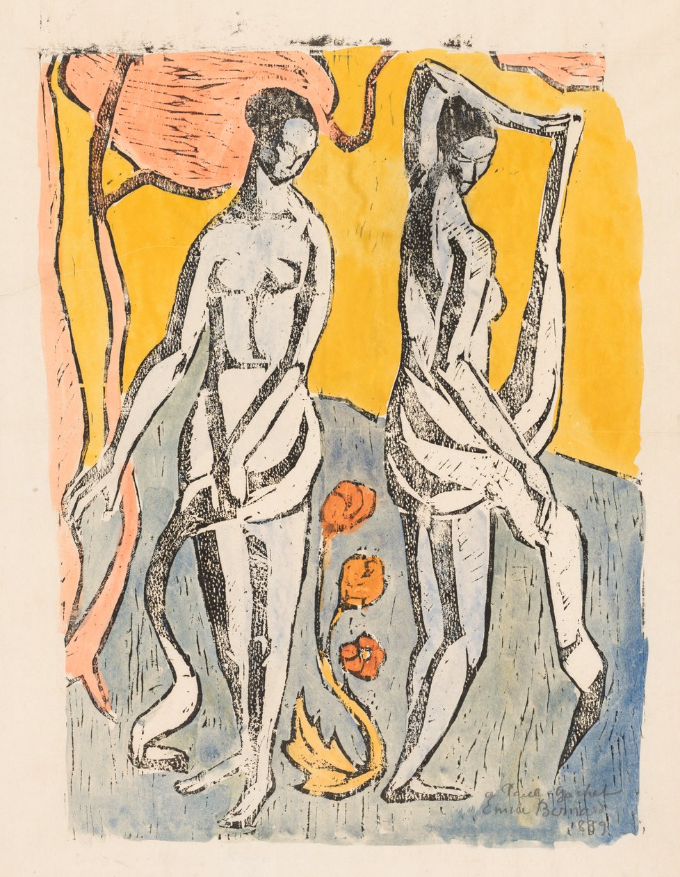 仙女们 作者 埃米尔·伯纳德（Emile Bernard）