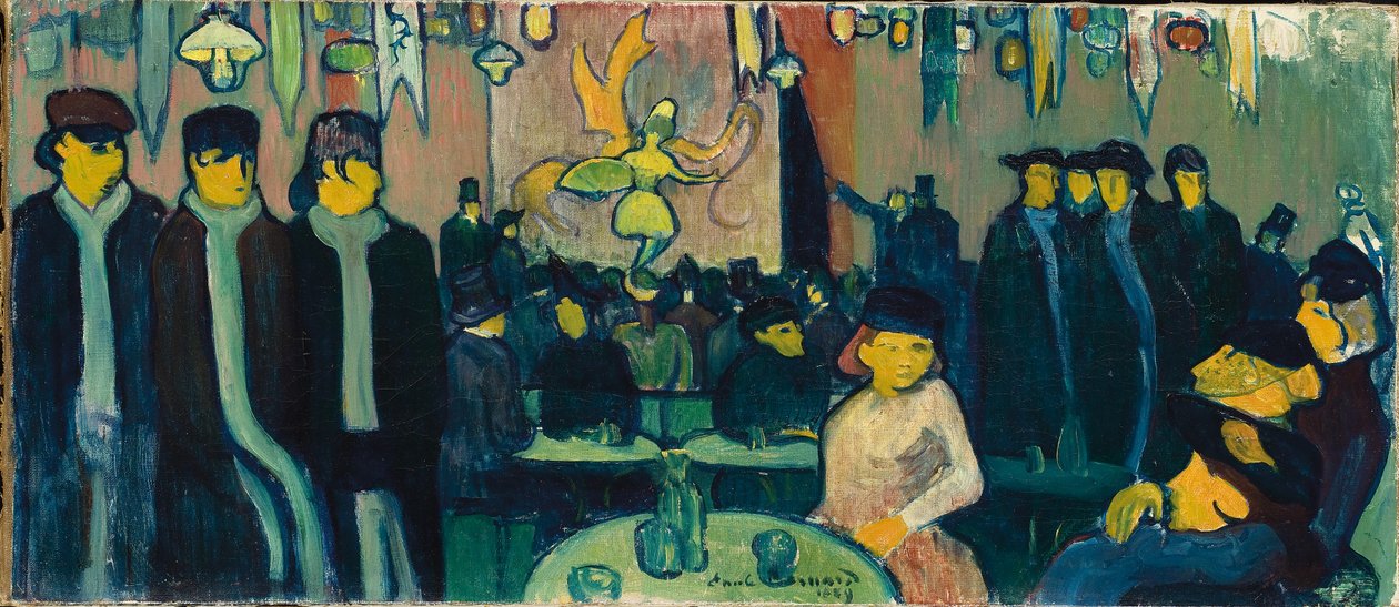 塔巴林（Tabarin），或巴黎歌舞表演，1888-89年 作者 埃米尔·伯纳德（Emile Bernard）