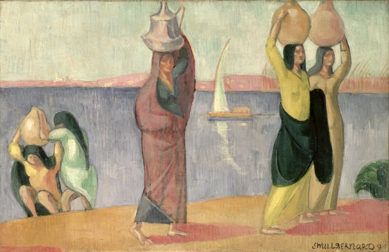 水上携带者，1894年 作者 埃米尔·伯纳德（Emile Bernard）