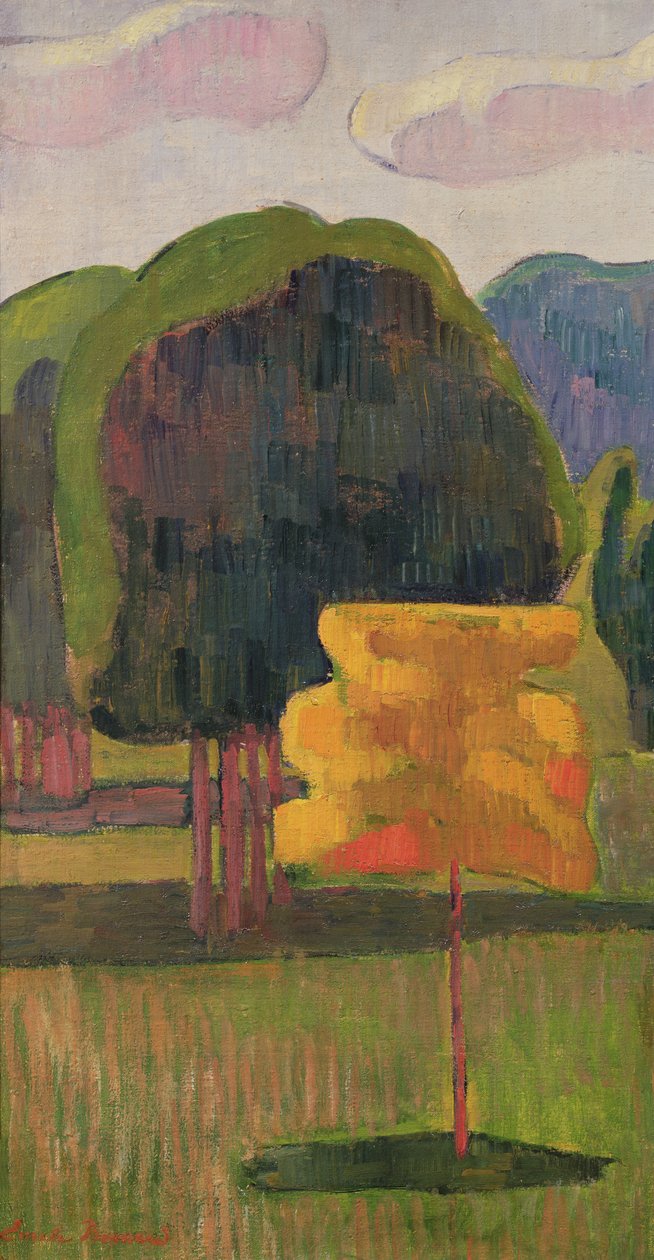 黄树，1888年 作者 埃米尔·伯纳德（Emile Bernard）