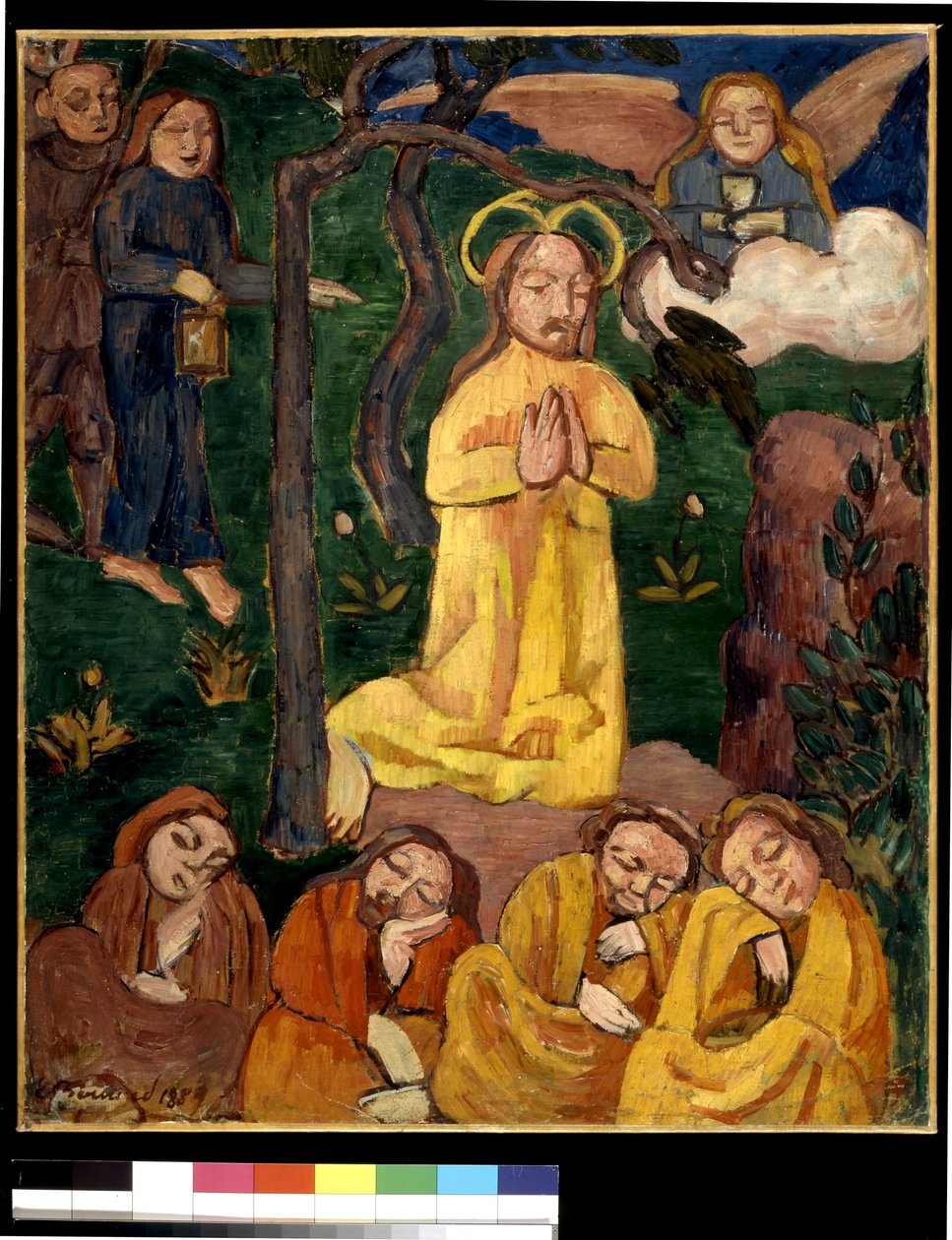 黄色基督（布面油画） 作者 埃米尔·伯纳德（Emile Bernard）