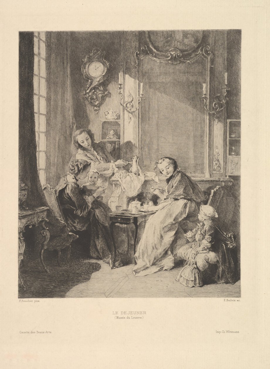 早餐，1897年。 作者 埃米尔·伯尔文