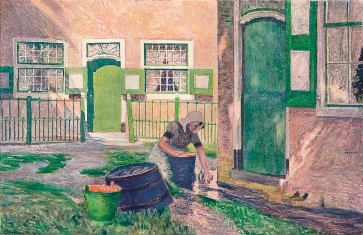Ferme en Zud-Beveland，约1899年 作者 埃米尔克劳斯