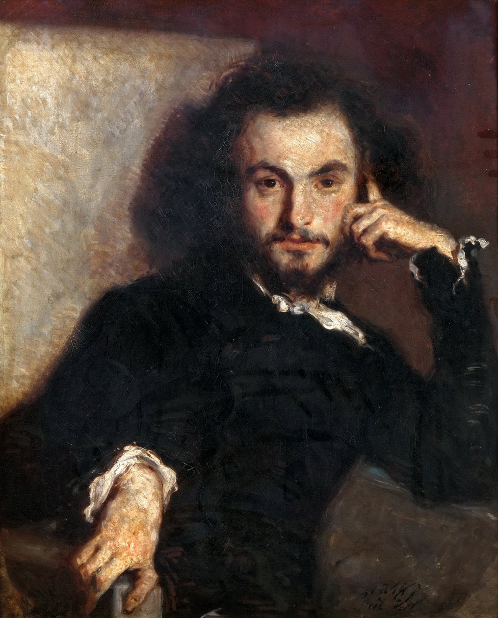 查尔斯·鲍德莱尔（Charles Baudelaire）1821-1867 作者 埃米尔·伊西多尔·德罗伊（Emile Isidore Deroy）