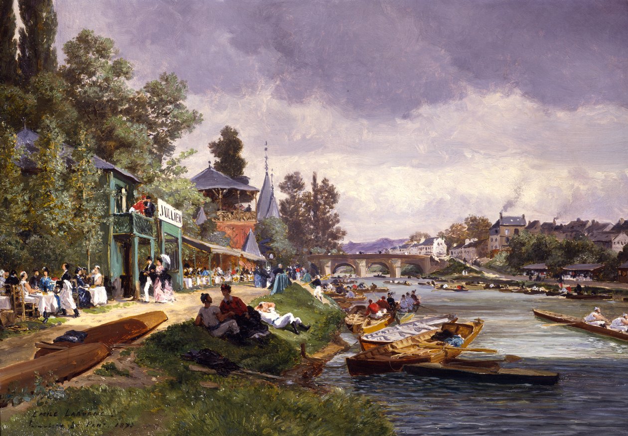 Joinville Le Pont，1873 作者 埃米尔·埃德姆·拉伯恩