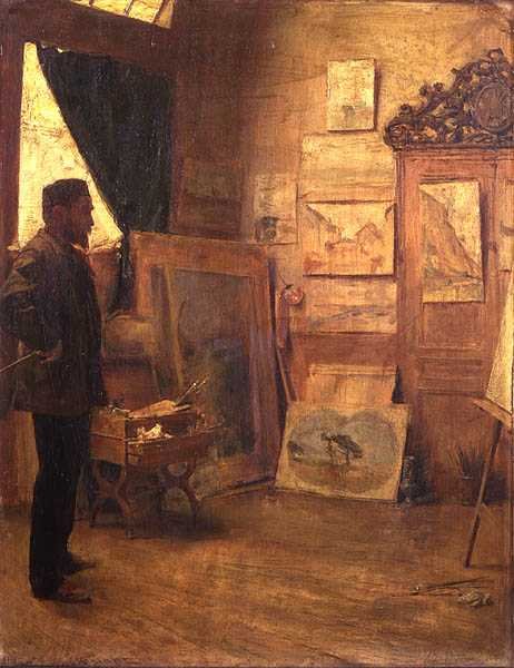 在工作室 作者 埃米尔·弗里安特（Emile Friant）
