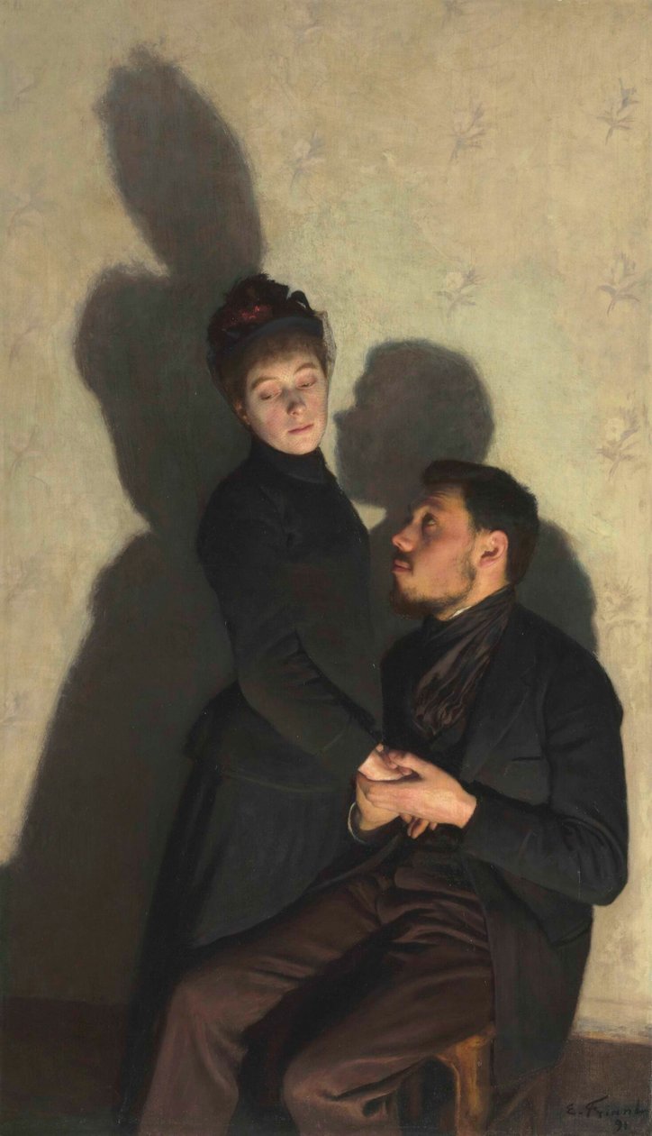 Ombres portées Cast Shadows, 1891. 作者 埃米尔·弗里安特（Emile Friant）