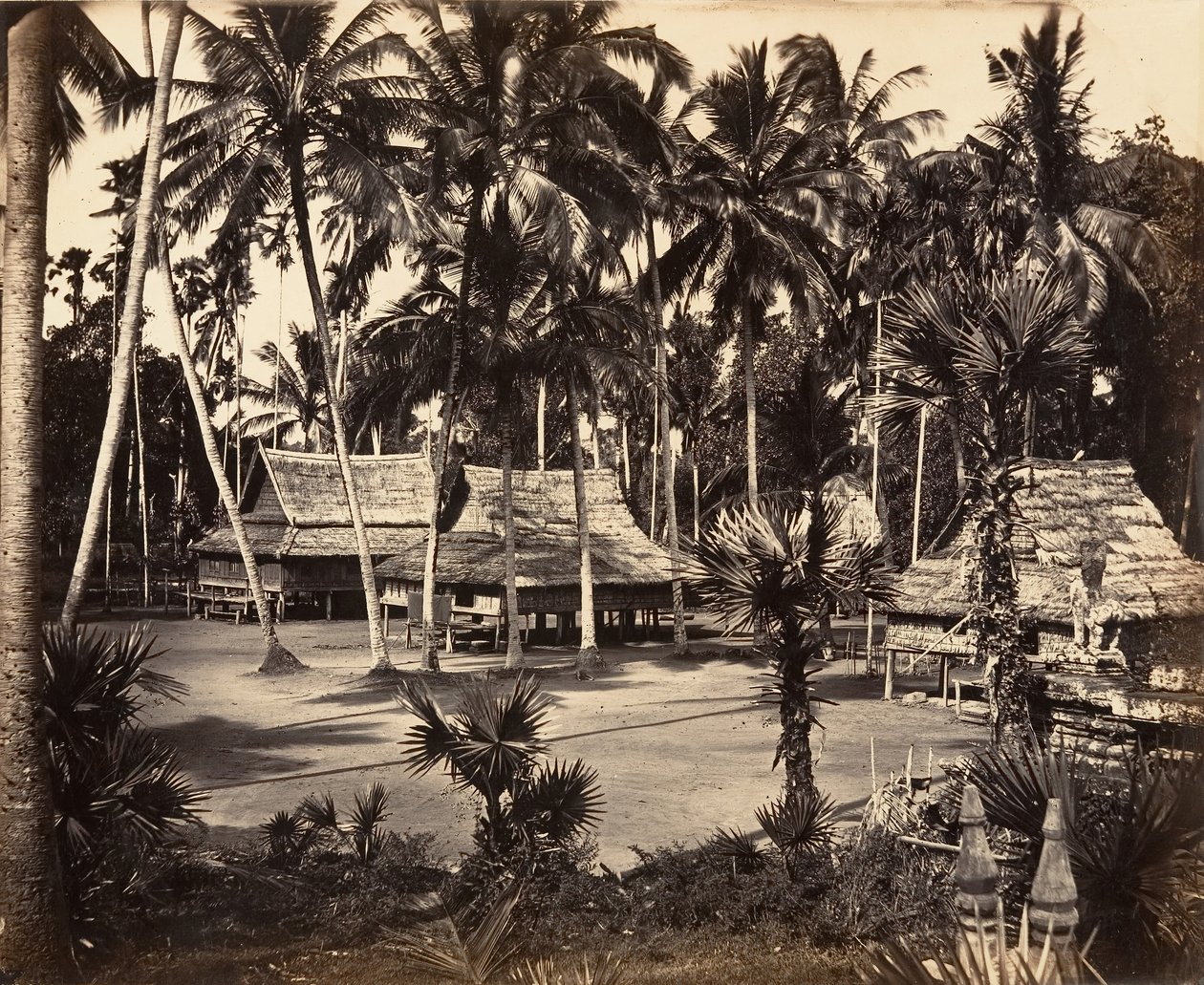 Bonzerie de la Grande Pagode, 1866年。 作者 埃米尔·格塞尔（Emile Gsell）