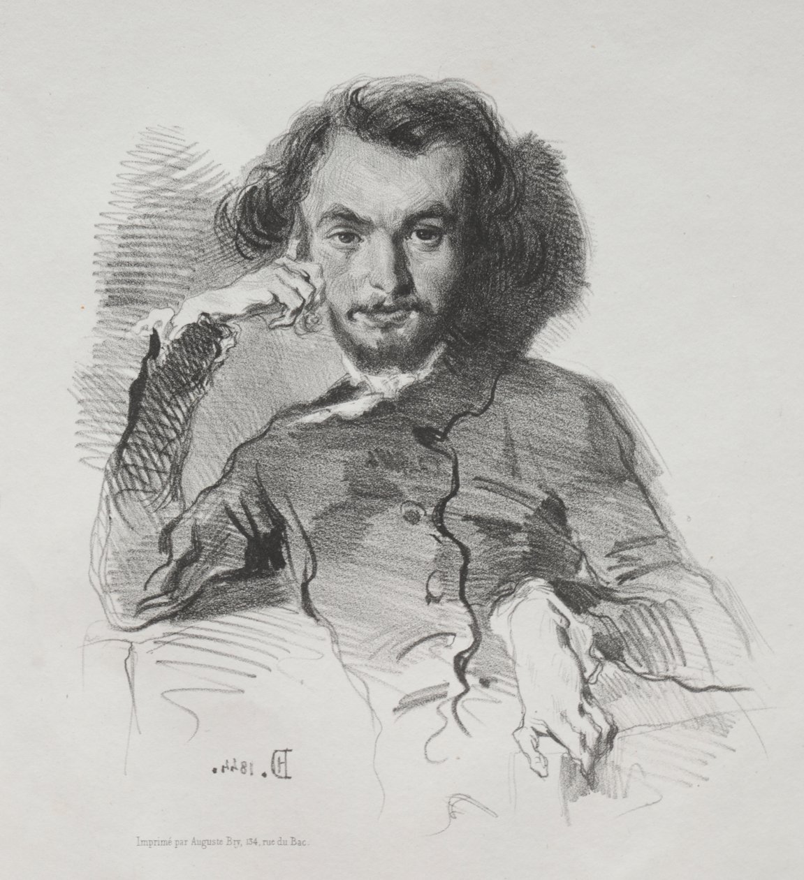 查尔斯-皮埃尔-波德莱尔 作者 埃米尔·伊西多尔·德罗伊（Emile Isidore Deroy）