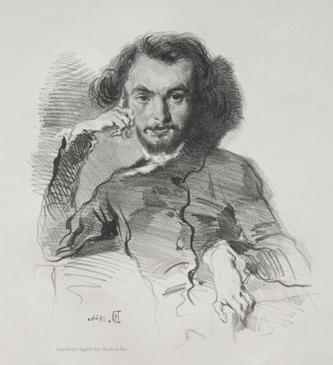 查尔斯·皮埃尔·鲍德莱尔（Charles Pierre Baudelaire），1844年。 作者 埃米尔·伊西多尔·德罗伊（Emile Isidore Deroy）