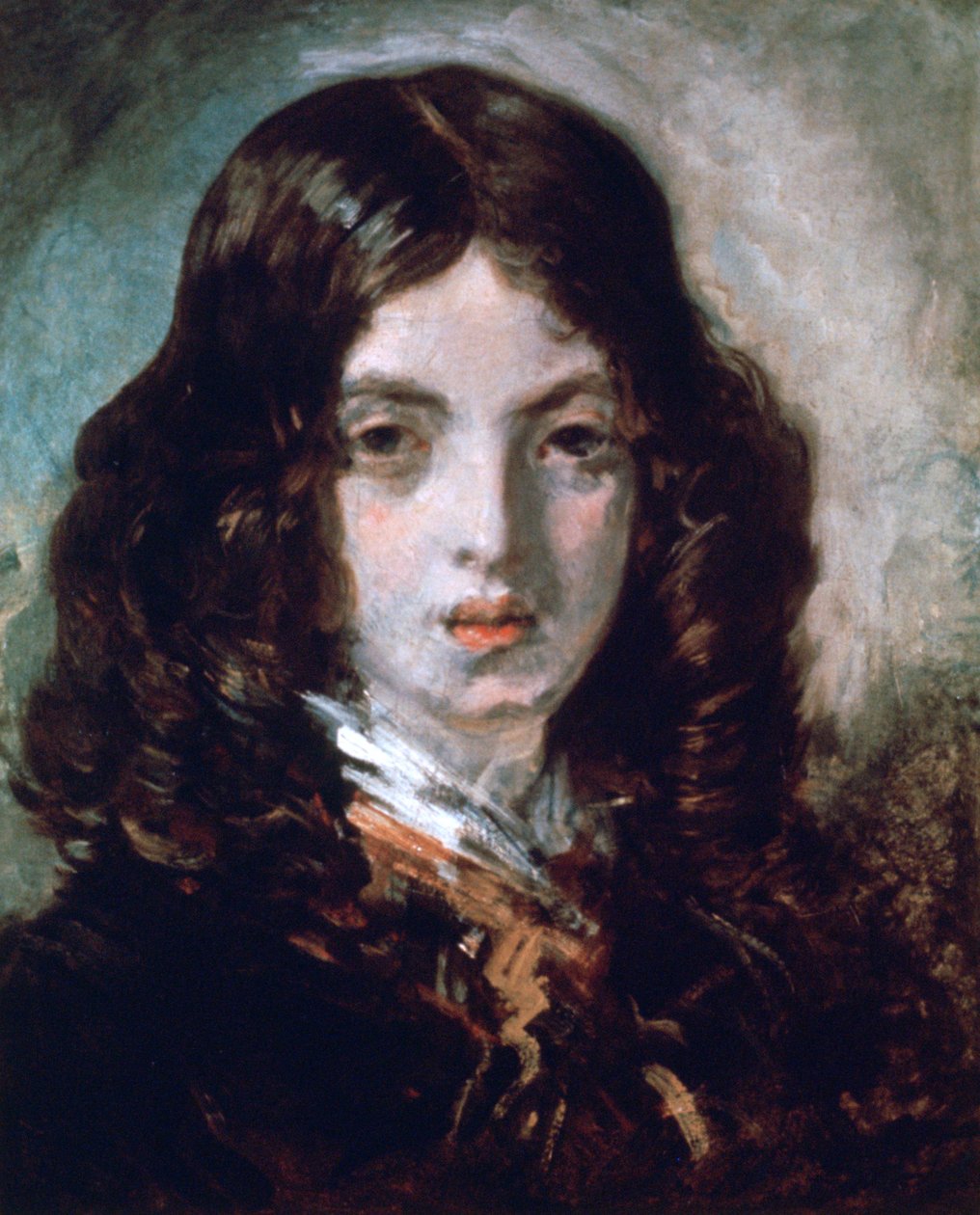 小红头乞eg，1843年 作者 埃米尔·伊西多尔·德罗伊（Emile Isidore Deroy）