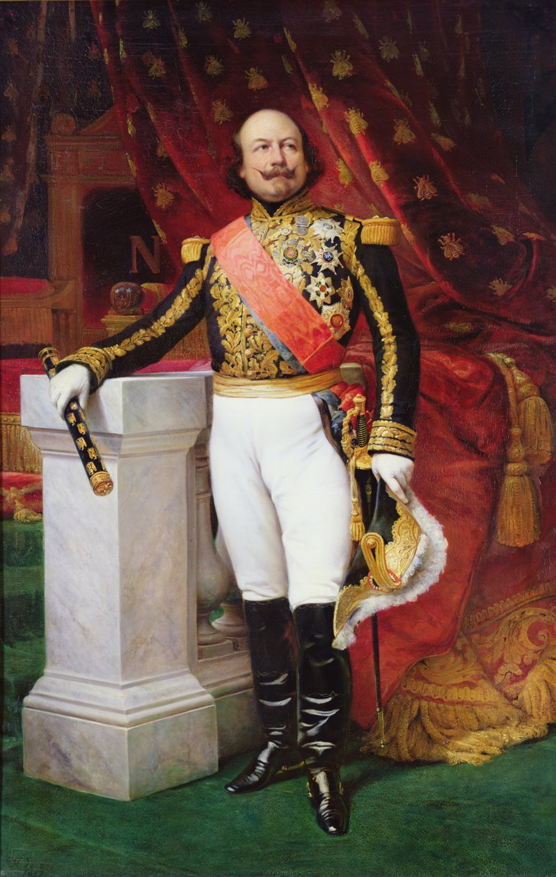 弗朗索瓦·瑟瑟·德·坎罗贝尔 (Francois certain de Canrobert) (1809 - 1895)，帝国元帅 作者 埃米尔·让·霍勒斯·韦尔内