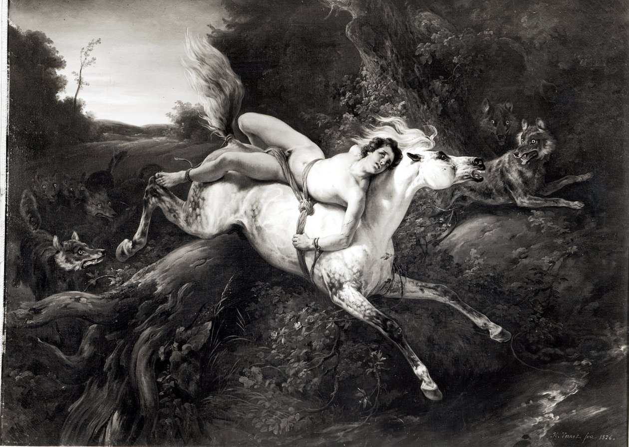 Mazeppa，1826年 作者 埃米尔·让·霍勒斯·韦尔内