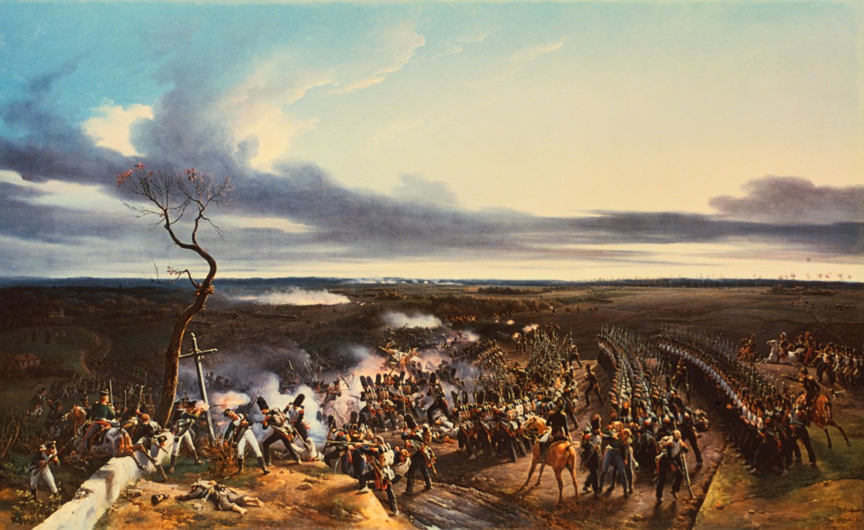 1814年2月11日，1822年，蒙米拉伊尔战役。 作者 埃米尔·让·霍勒斯·韦尔内