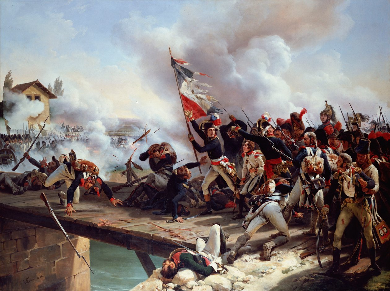 Pont d“ Arcole战役，1826年 作者 埃米尔·让·霍勒斯·韦尔内