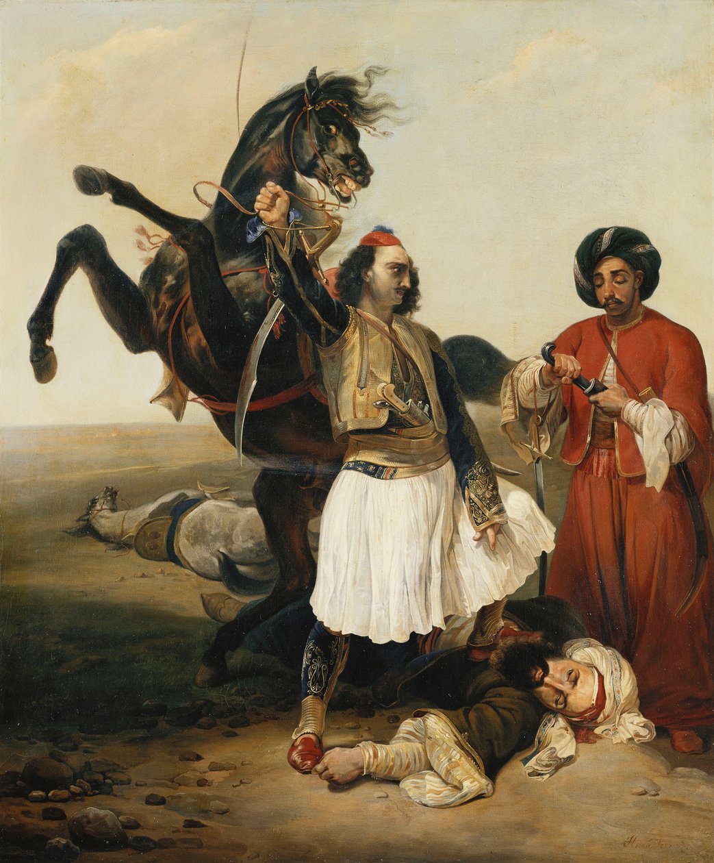 Giaour，哈桑的征服者；哈桑（Hassan）得奖者Le Giaour 作者 埃米尔·让·霍勒斯·韦尔内