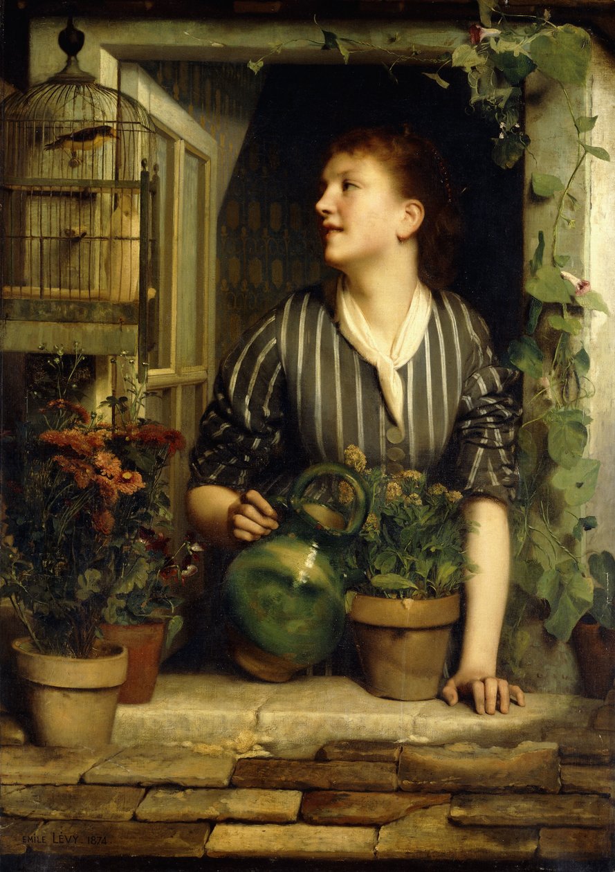 牵牛花，1874年 作者 埃米尔利维