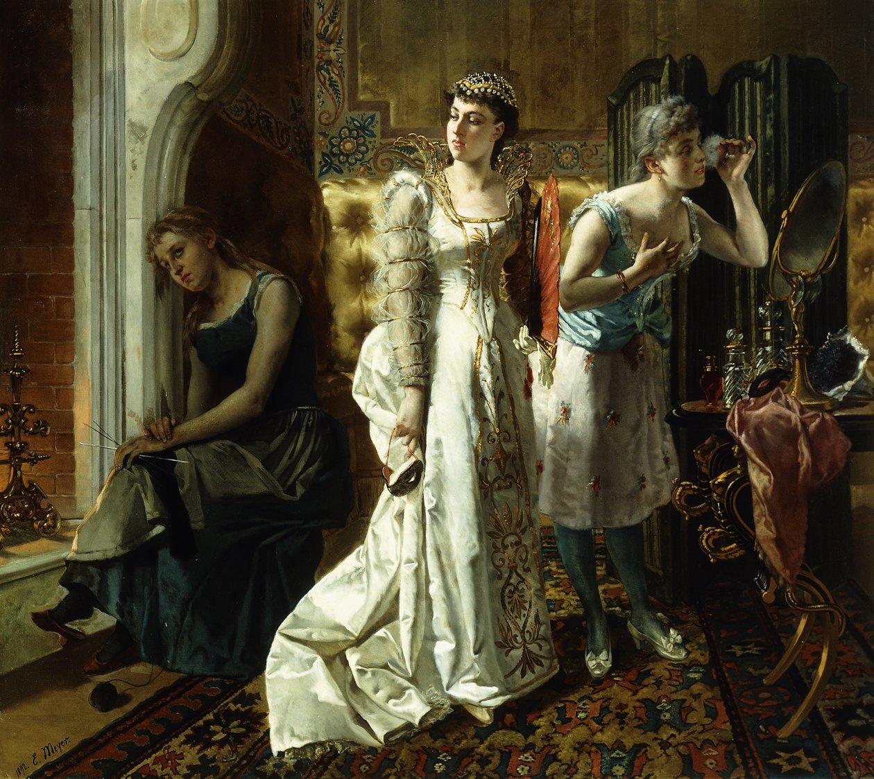 灰姑娘和她的邪恶姐妹，1892年 作者 埃米尔·迈耶（Emile Meyer）