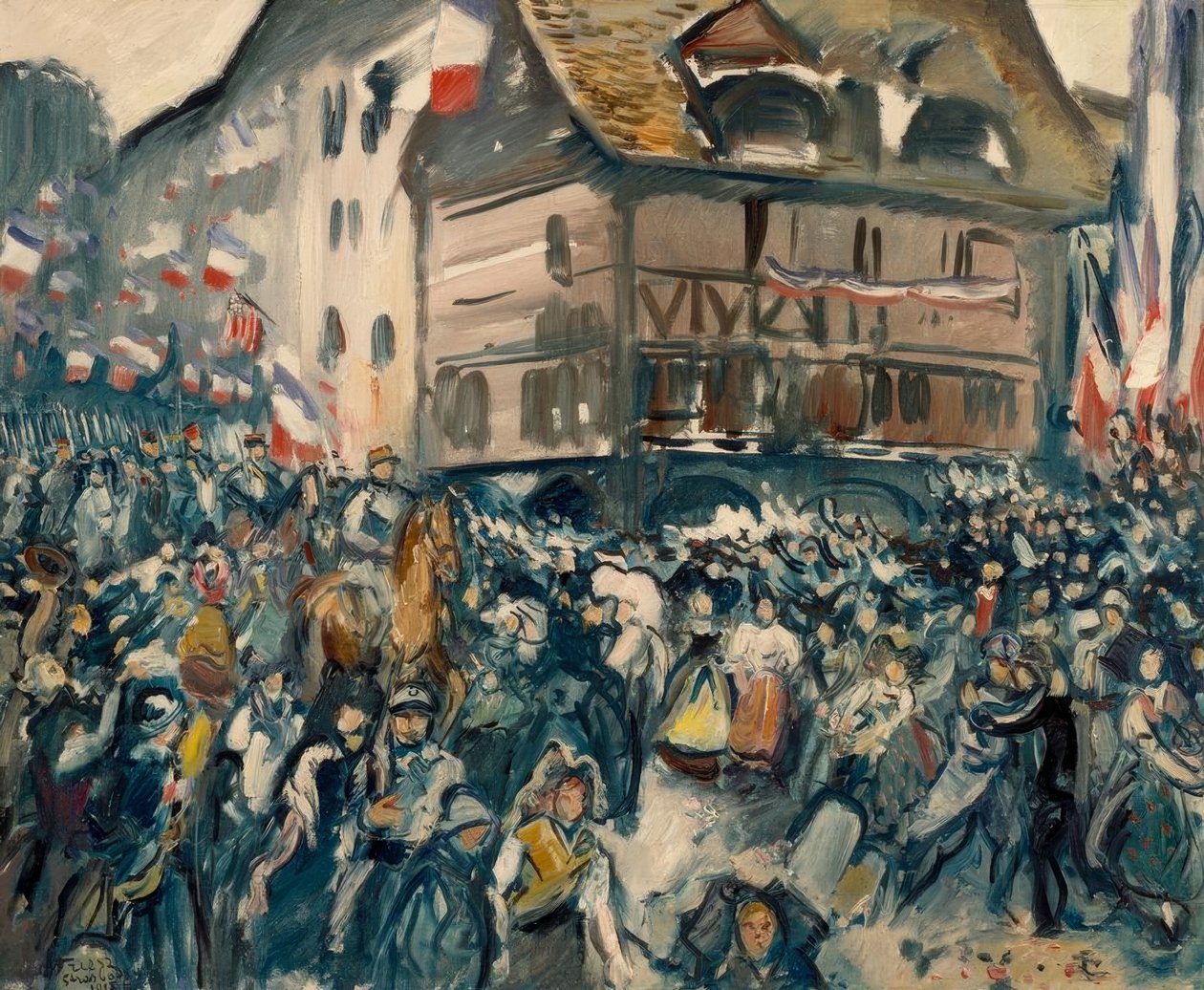 Einzug der Franzosen in Straßburg, 27. November 1918 作者 埃米尔·奥东·弗里斯